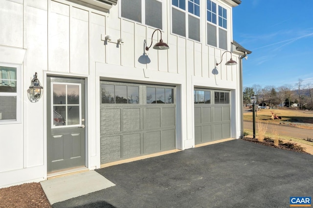 garage featuring driveway