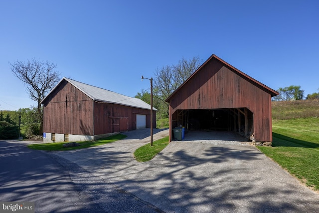 exterior space with an outdoor structure