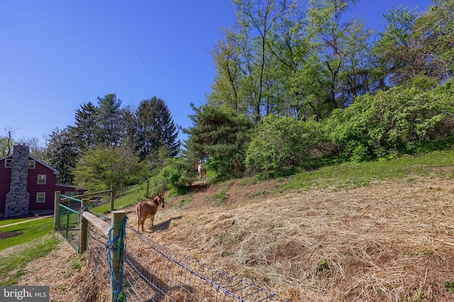 exterior space with fence