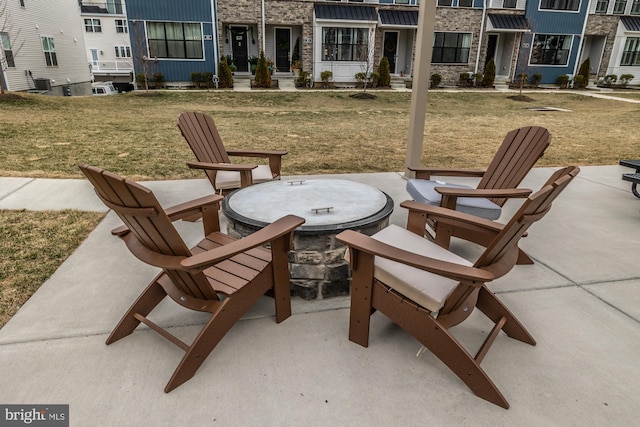 362 Star Tavern Ln, West Chester, PA 19382 - view of patio / terrace with an outdoor fire pit