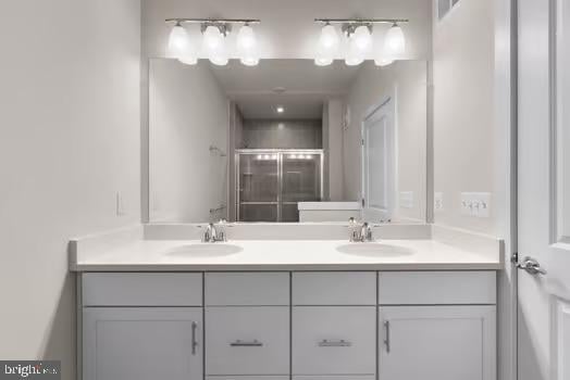 136 Salinger Dr Unit 136, Gaithersburg, MD 20878 - full bath with double vanity and a shower stall