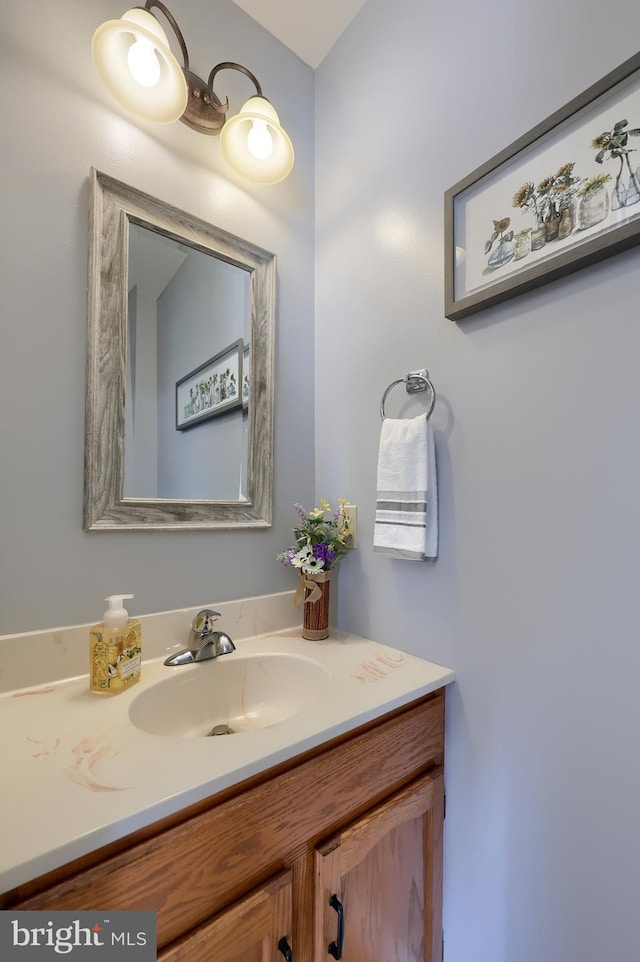 bathroom featuring vanity