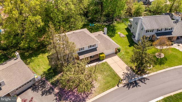 birds eye view of property