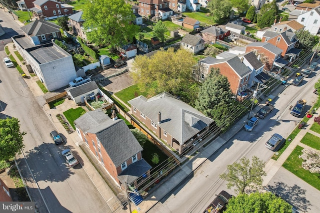 bird's eye view featuring a residential view