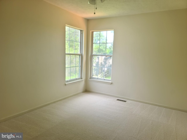 303 Saybrooke View Dr, Gaithersburg, MD 20877 - spare room featuring carpet floors, plenty of natural light, and a ceiling fan