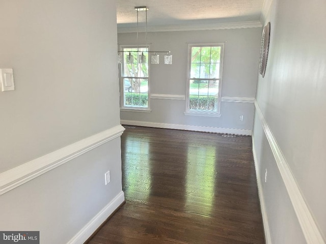 303 Saybrooke View Dr, Gaithersburg, MD 20877 - unfurnished room with dark wood-style floors and crown molding
