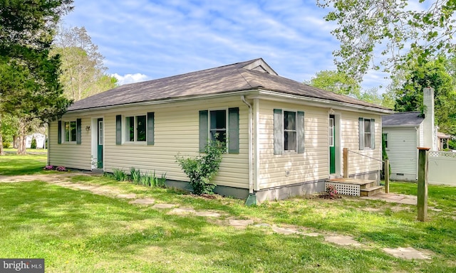 42190 Ridge Rd, Mechanicsville, MD 20659 - exterior space featuring a yard and a shingled roof