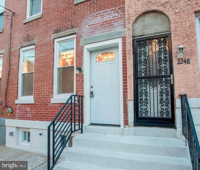2246 N Hancock St, Philadelphia, PA 19133 - entrance to property with brick siding