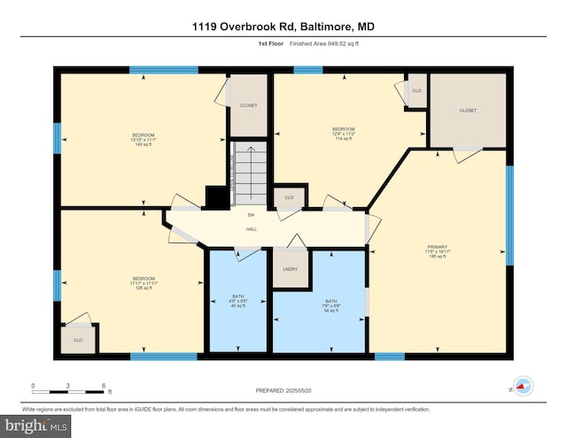1119 Overbrook Rd, Baltimore, MD 21239 - property floor plan