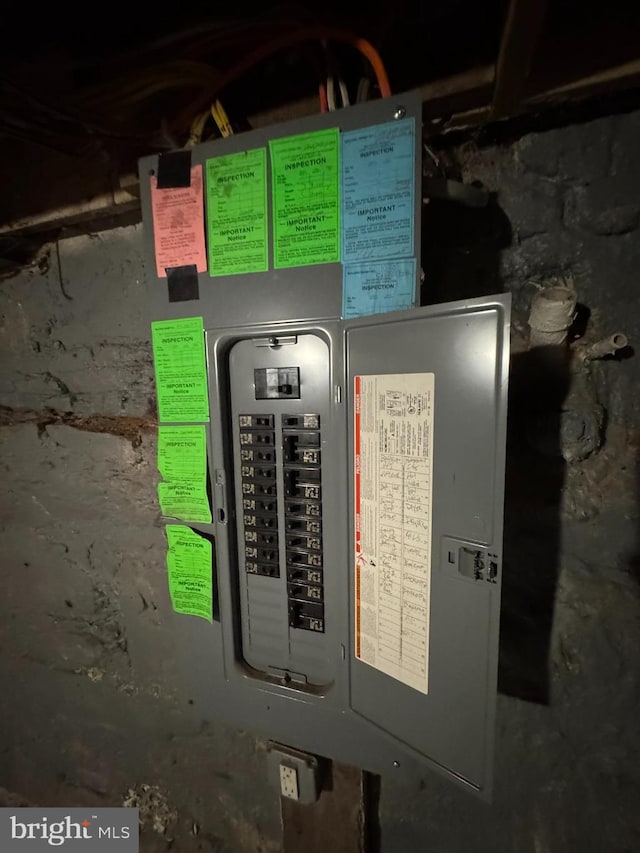utility room featuring electric panel