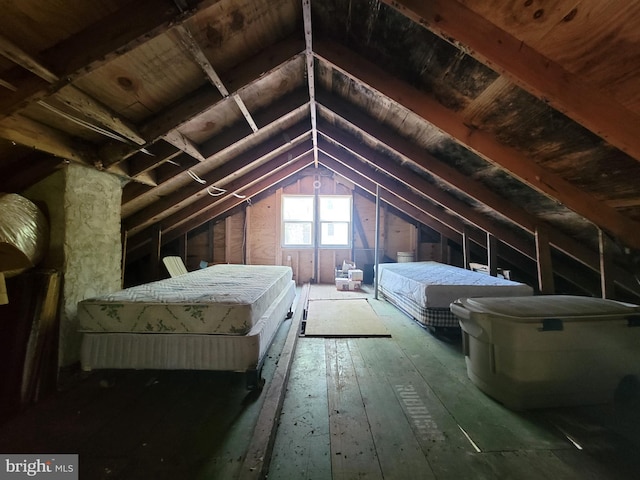 view of attic