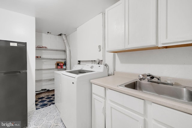 34 Starboard Ct, Gaithersburg, MD 20877 - laundry area with cabinet space and separate washer and dryer