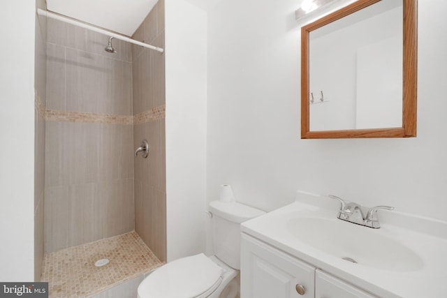 34 Starboard Ct, Gaithersburg, MD 20877 - bathroom featuring tiled shower, toilet, and vanity