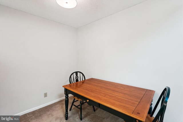 12116 Greenway Ct Unit 302, Fairfax, VA 22033 - carpeted dining space featuring baseboards and a textured ceiling