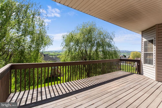 view of wooden terrace