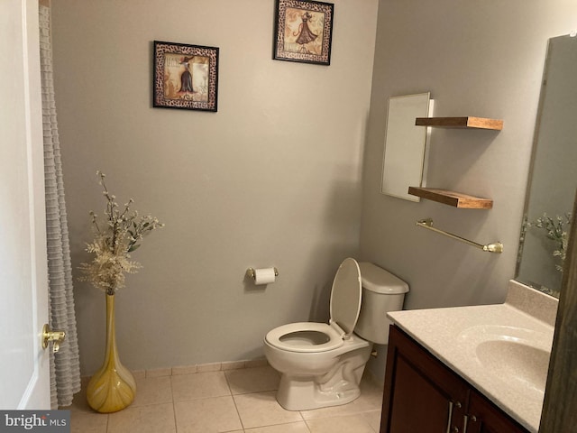1630 Welsh Rd Unit 49G, Philadelphia, PA 19115 - bathroom with tile patterned flooring, baseboards, toilet, and vanity