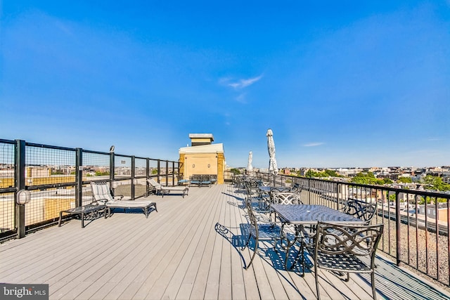 view of wooden terrace