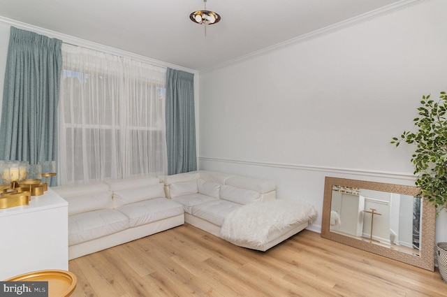 9116 Mineola Ct, Manassas, VA 20111 - living area featuring ornamental molding and wood finished floors