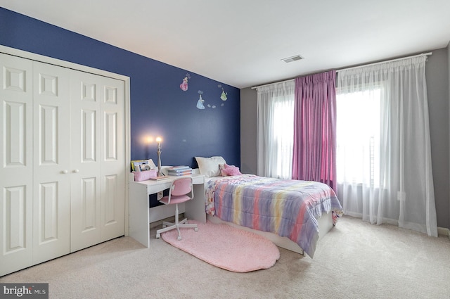 9116 Mineola Ct, Manassas, VA 20111 - bedroom with carpet flooring and a closet