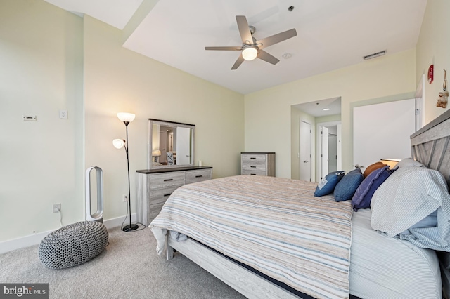 2772 Lighthouse Pt E Unit 410, Baltimore, MD 21224 - carpeted bedroom with baseboards and a ceiling fan