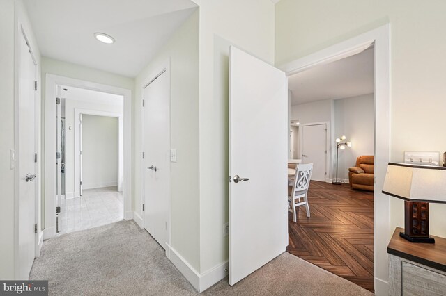 2772 Lighthouse Pt E Unit 410, Baltimore, MD 21224 - hall with recessed lighting and baseboards