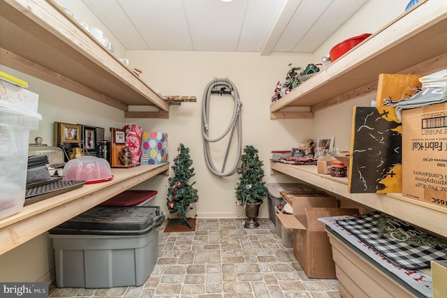 view of storage room