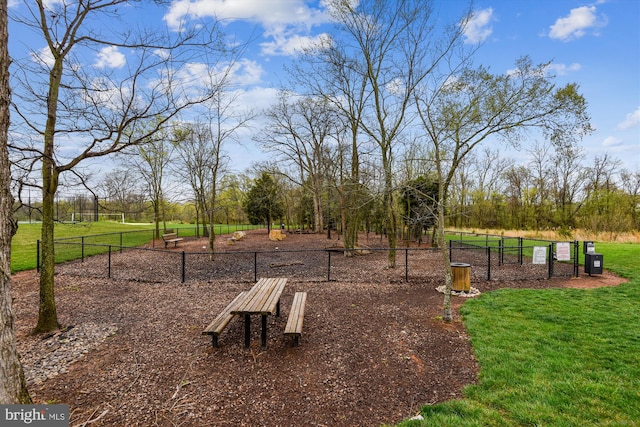 44451 Cruden Bay Dr, Ashburn, VA 20147 - surrounding community featuring fence and a yard