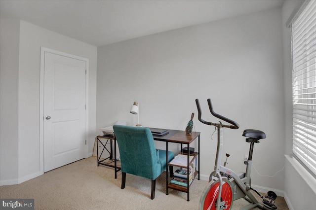 11174 Cross Fields Dr, Waynesboro, PA 17268 - home office featuring baseboards, plenty of natural light, and carpet