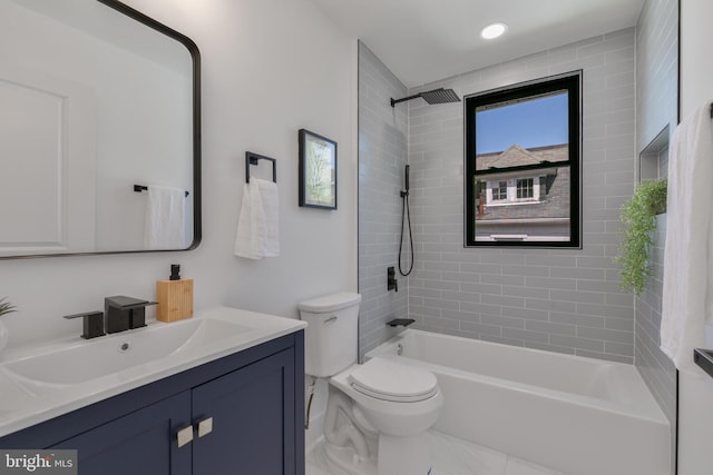 1904 Jackson St NE, Washington, DC 20018 - full bathroom featuring vanity, toilet, and shower / washtub combination