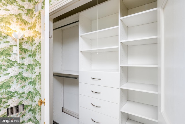closet with visible vents