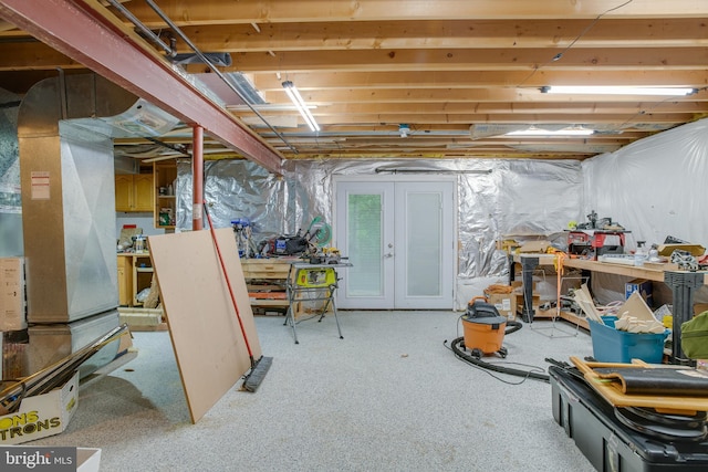 12868 Paddle Wheel Ct, Manassas, VA 20112 - unfinished basement featuring a workshop area