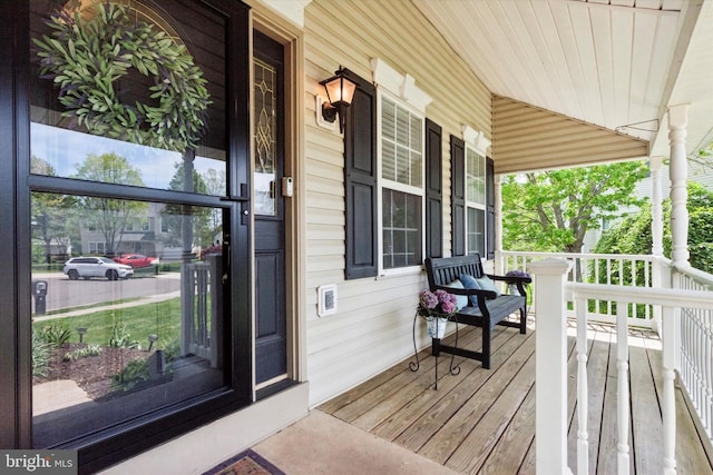 113 Winchester Way, Harleysville, PA 19438 - wooden terrace with covered porch