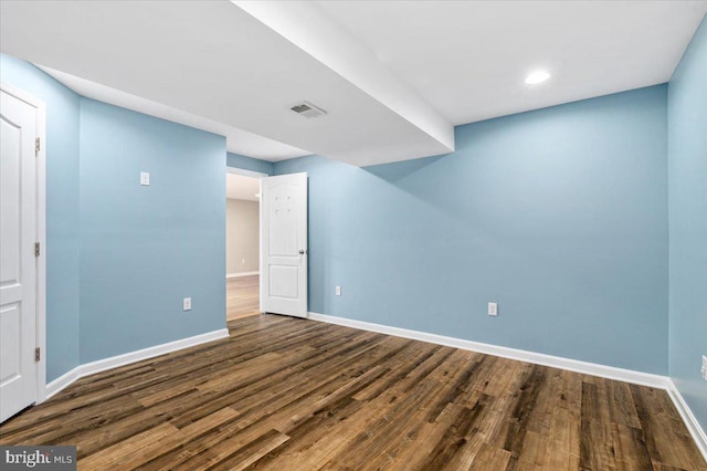 161 Stonecrest Cir, Keedysville, MD 21756 - unfurnished bedroom featuring baseboards, wood finished floors, and recessed lighting