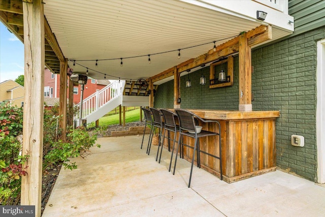 161 Stonecrest Cir, Keedysville, MD 21756 - view of patio / terrace with stairs