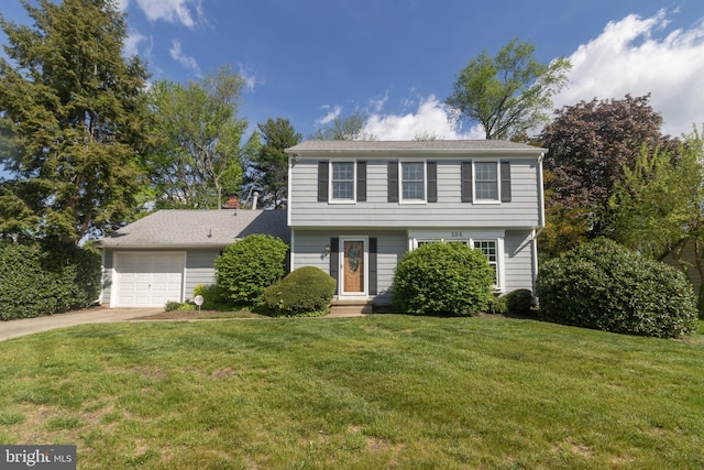 104 Dorado Dr, Delran, NJ 08075 - colonial inspired home with an attached garage, driveway, and a front yard