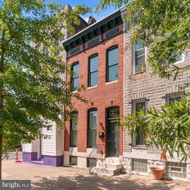 view of front of property with brick siding