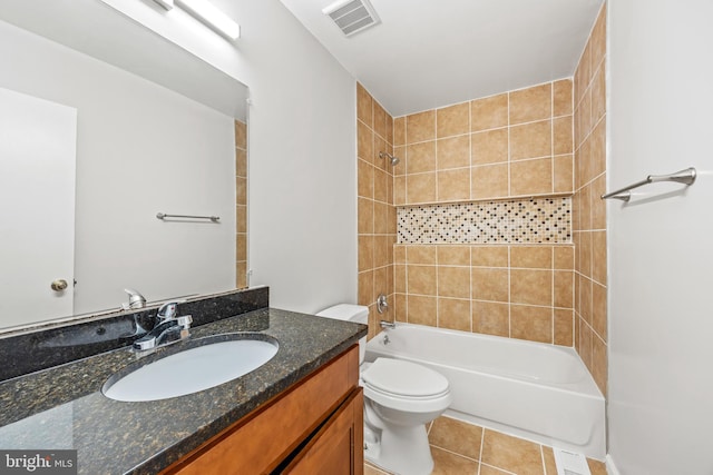 565 W Diamond Ave Unit 27, Gaithersburg, MD 20877 - bathroom with toilet, tile patterned floors, shower / bathtub combination, and vanity