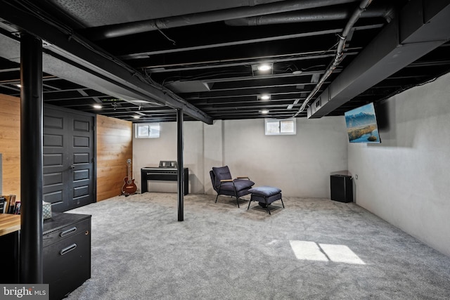 48 Evergreen Ln, Burlington, NJ 08016 - basement featuring carpet floors