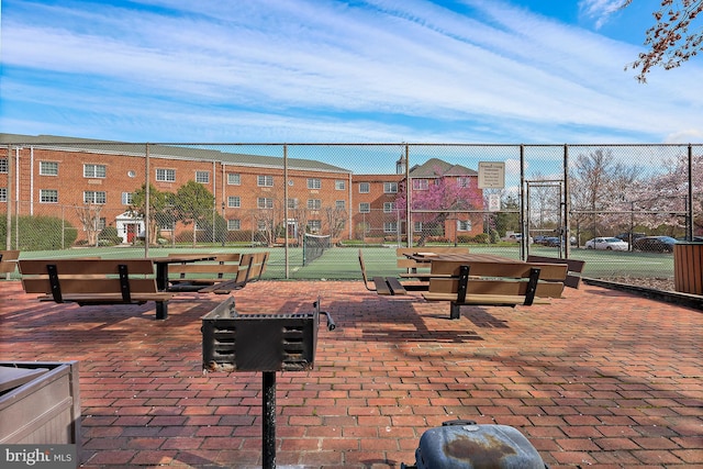 surrounding community with fence