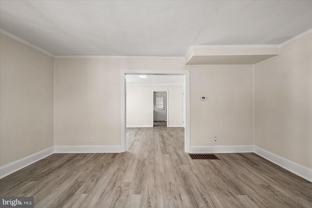 2708 Old Ocean City Rd, Salisbury, MD 21804 - spare room with wood finished floors, baseboards, and ornamental molding