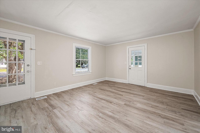 2708 Old Ocean City Rd, Salisbury, MD 21804 - unfurnished room featuring wood finished floors, ornamental molding, and baseboards