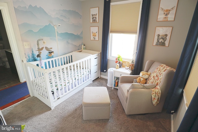 221 Arundel Rd, Pasadena, MD 21122 - carpeted bedroom featuring a nursery area