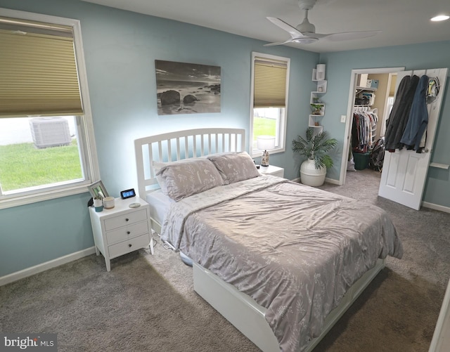 221 Arundel Rd, Pasadena, MD 21122 - bedroom with carpet floors, baseboards, a spacious closet, and a closet