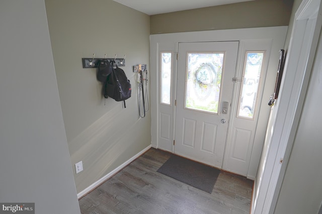 221 Arundel Rd, Pasadena, MD 21122 - foyer entrance with baseboards and wood finished floors