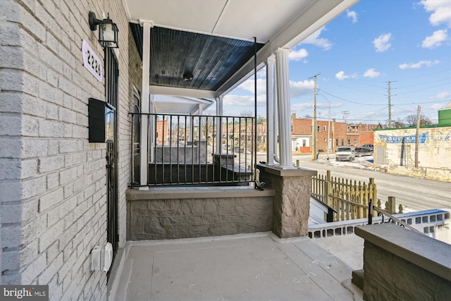 view of balcony