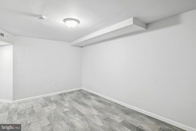 finished below grade area with baseboards