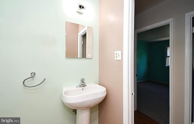 bathroom with a sink