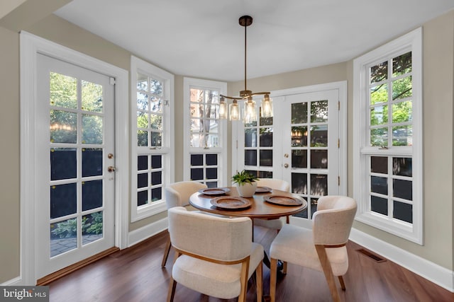 302 Maple Ln, Severna Park, MD 21146 - sunroom featuring french doors and plenty of natural light