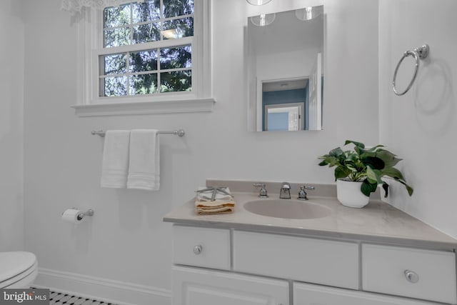 302 Maple Ln, Severna Park, MD 21146 - half bathroom with toilet and vanity
