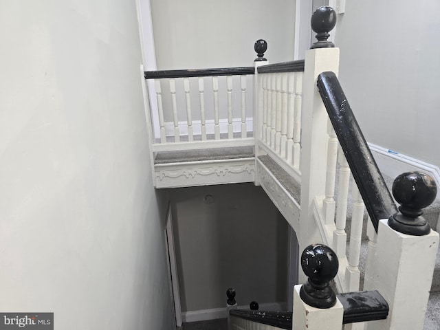 view of staircase